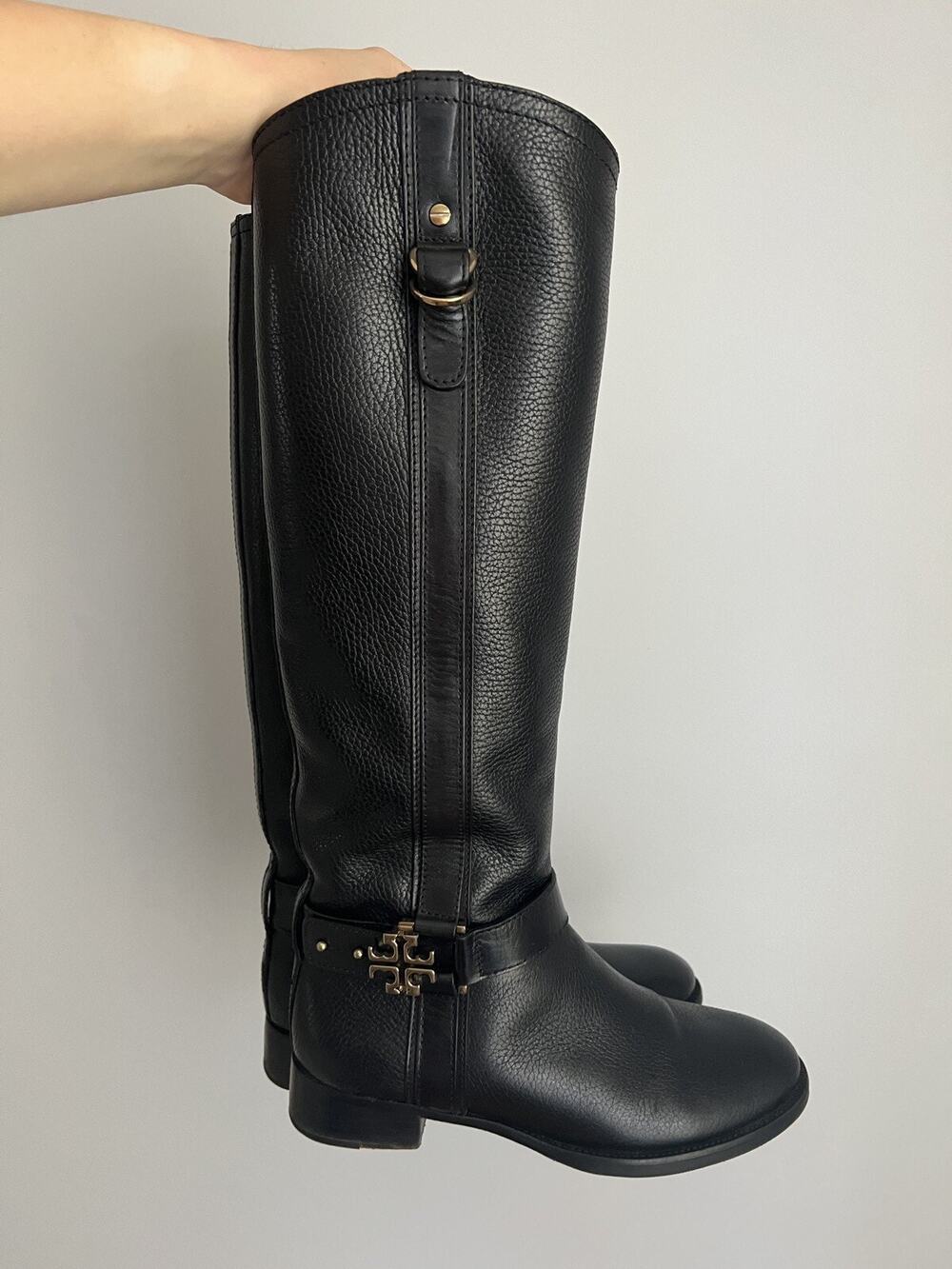 Tory Burch Elina riding leather boots 6.5
